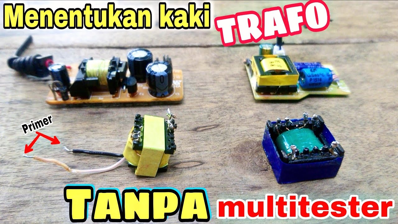 Begini cara mengetahui letak kaki primer sekunder dan feedback trafo cas hp || buat joule thief