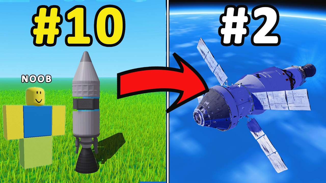 Я сыграл в 10 лучших космических симуляторов на ROBLOX!