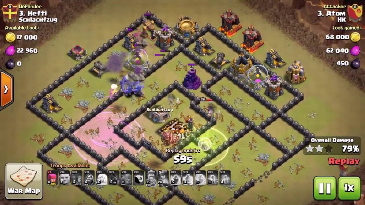 Clash of Clans - 天女藍胖流 十本三星