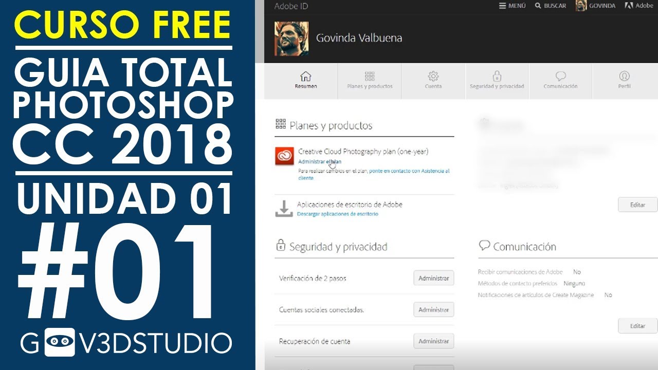 Guía Total Photoshop CC 2018 [U01_01] Comprar, descargar e instalar Adobe Photoshop CC 2018
