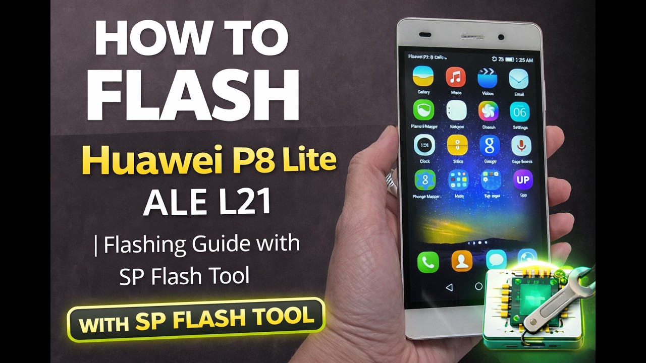 How to flash Huawei P8 Lite ALE L21 | Flashing Guide with SP Flash Tool Huawei P8 Lite ALE-L21