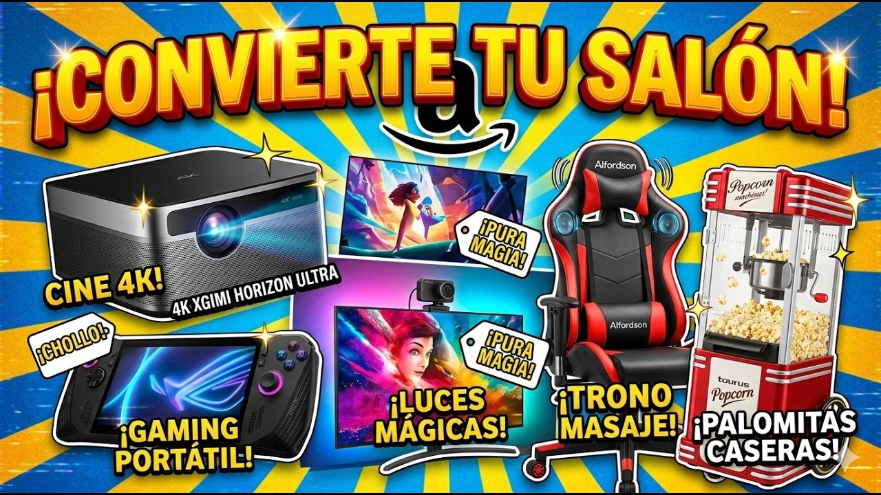 ¡BRUTAL! 🎮 Top 5 Gadgets Ocio Amazon 2026: ¡Tu Salón será un Cine! (OJO al #1)