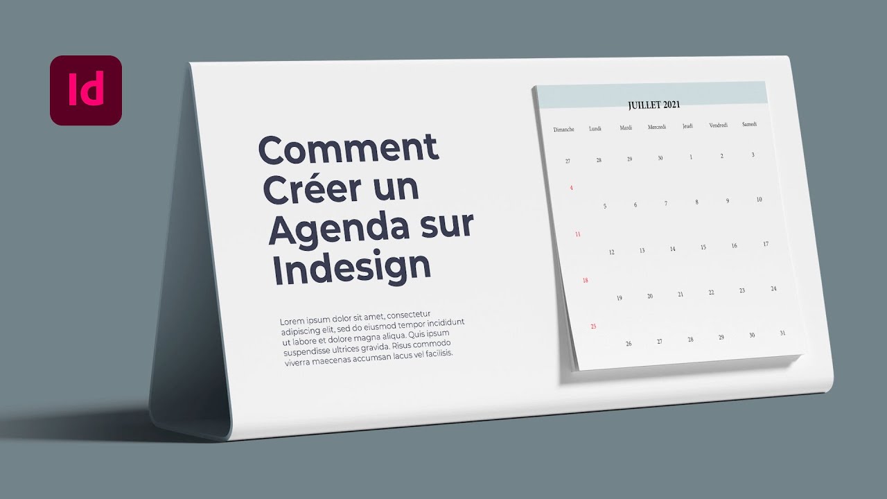 Tuto InDesign 2022 : Comment créer un calendrier/ agenda rapidement
