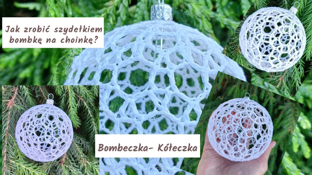 #BajeryEliszydełkowanie Jak Zrobić? Bombka Kółeczka Na Choinkę Szydełko/Wzór nr 6