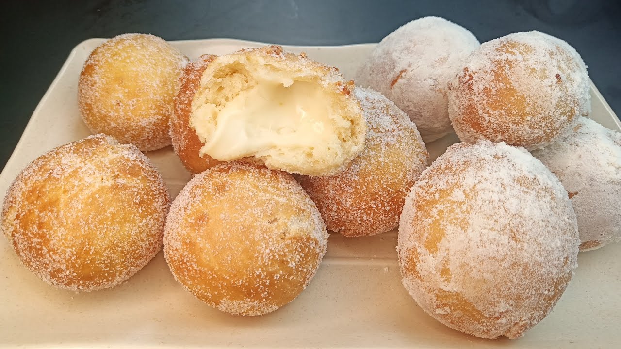 Cheesy donut balls without yeast