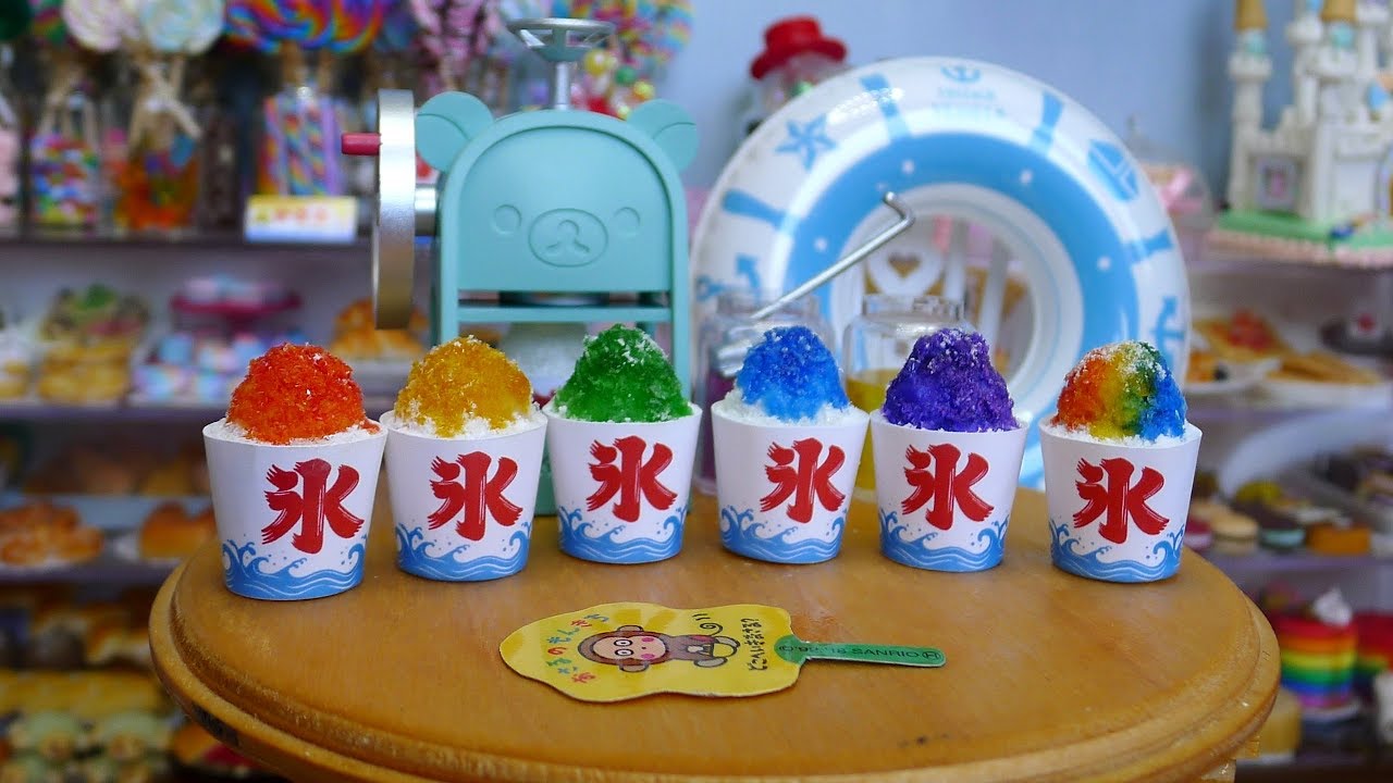 How to make Japanese Shaved Ice (miniature) DIY ミニチュアかき氷作り