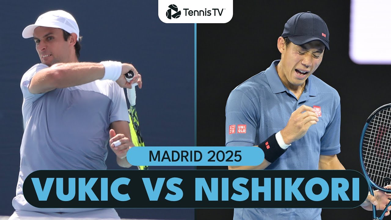 Aleksandar Vukic vs Kei Nishikori Match Highlights | Madrid 2025