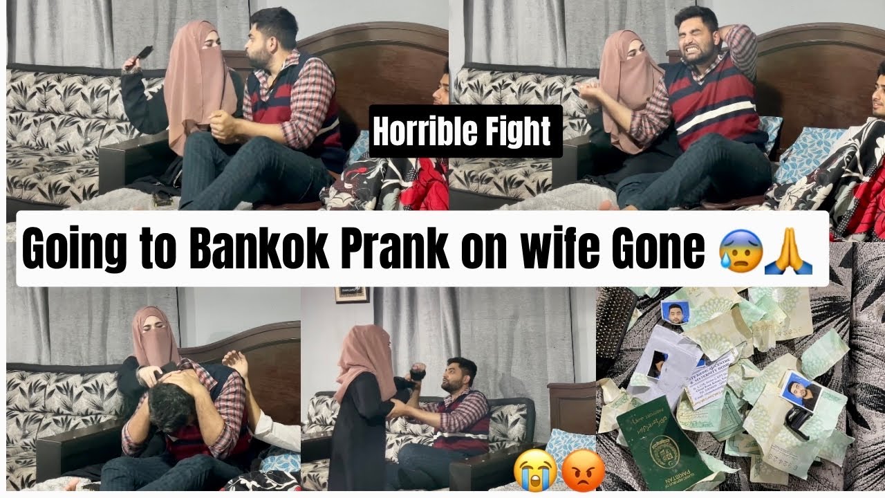 Going Bankok for A Trip Prank On wife Gone Wrong | Extreme Angry Reaction of Her @SulyamWorld