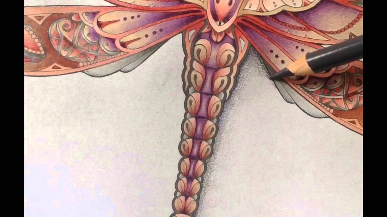 Enchanted forest PART 3 coloring the background with pastel and prismacolor
