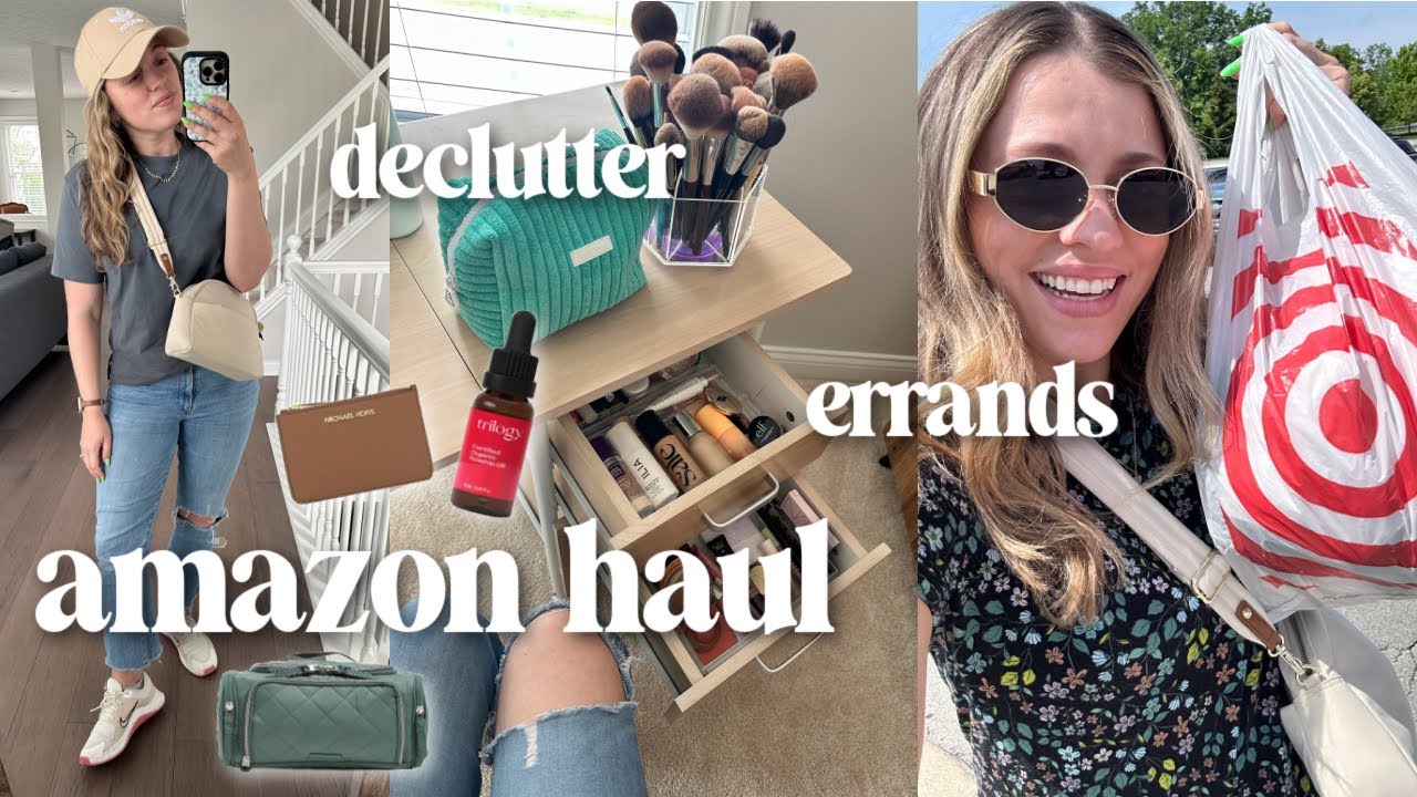 Amazon Haul, Побег по делам в Target, Макияж и организация пространства / VLOG