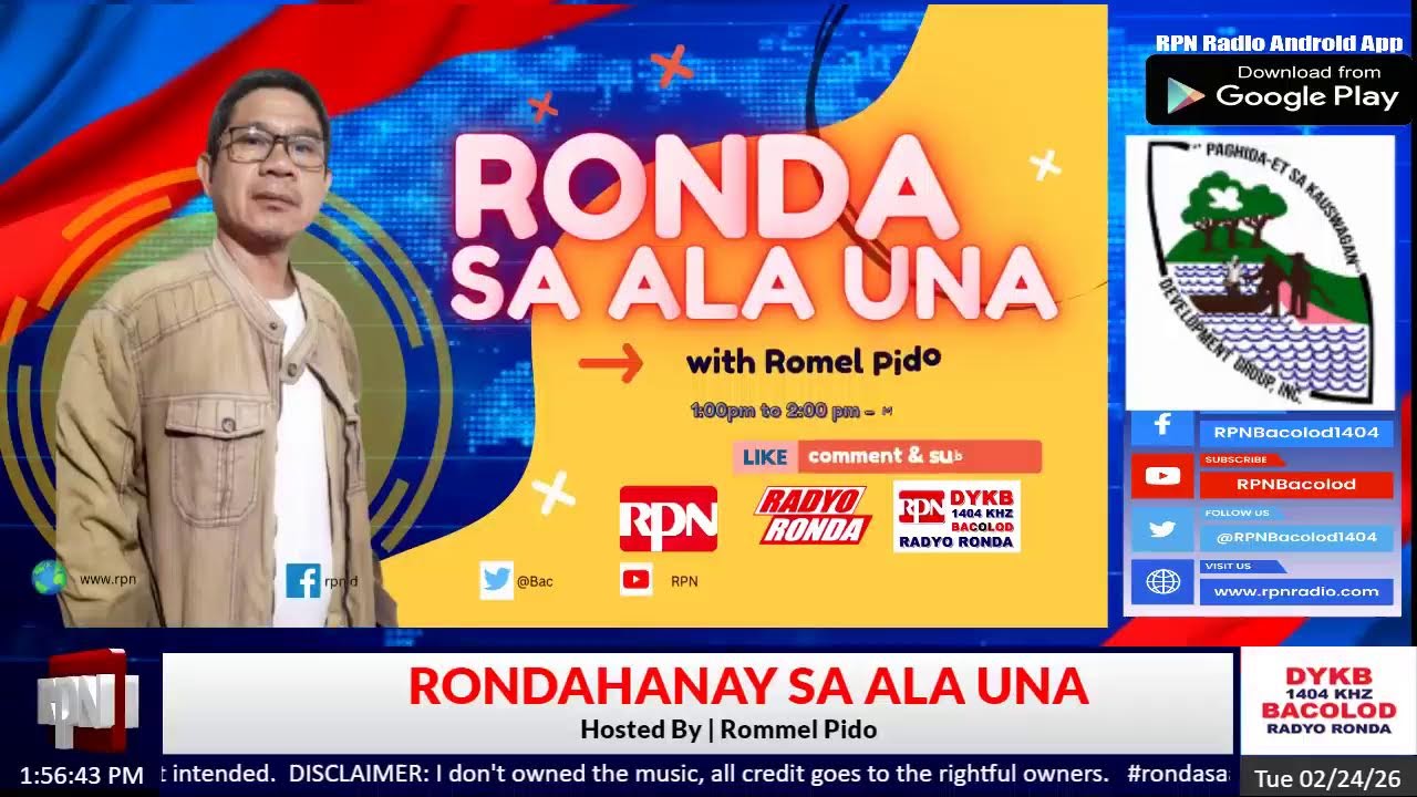 RONDA SA ALA UNA   |   FEB. 24.2026