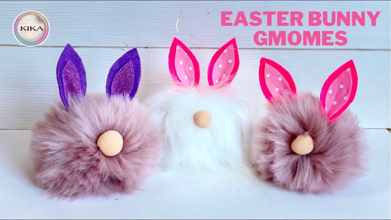 Creazioni PASQUALI fai da te | FELTRO Tutorial | GNOMO fai da te | DIY BUNNY GNOMES | NO SEW