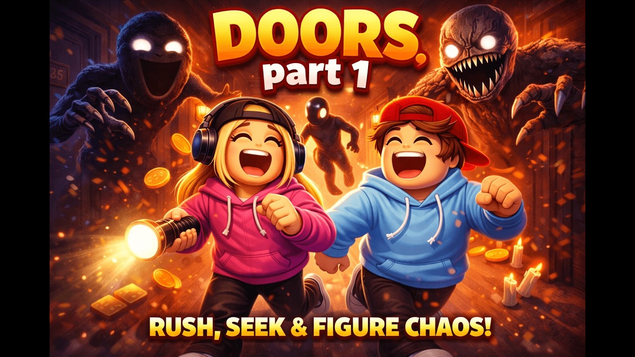 DOORS PART 1: INSANE DOORS RUN with My Friend! 😂 Rush, Seek & FIGURE Chaos | Roblox Doors Hotel