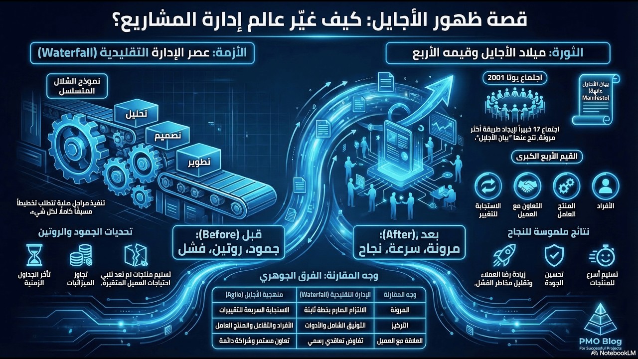 الحلقة 2: قصة ظهور منهجية الأجايل Agile وكيف غيّرت عالم إدارة المشاريع