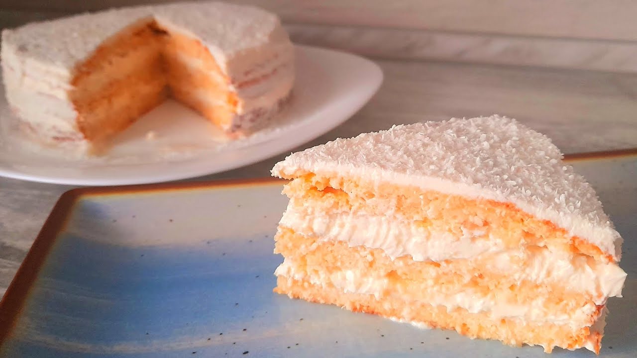 Диетический творожный торт с лимоном👍🍋🥥! Без масла, без сахара, без глютена!