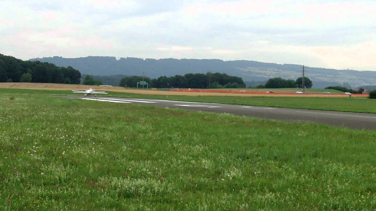 First Flight, Dragonfly MK IIA (HB-YGI) Take off in LSZF