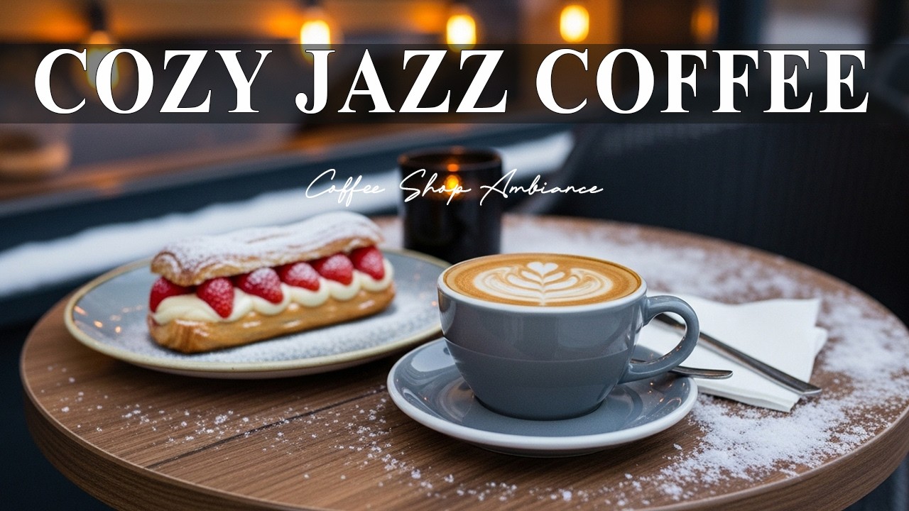 Cozy Jazz Coffee 🎧 Coffee Shop Ambiance & Sweet Bossa Nova Piano Music for Relaxing & Studying.