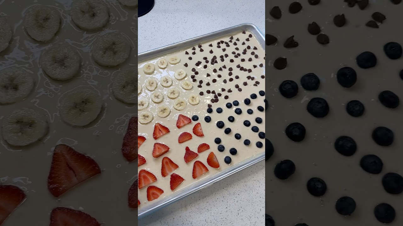 Sheet pan pancakes #shorts￼