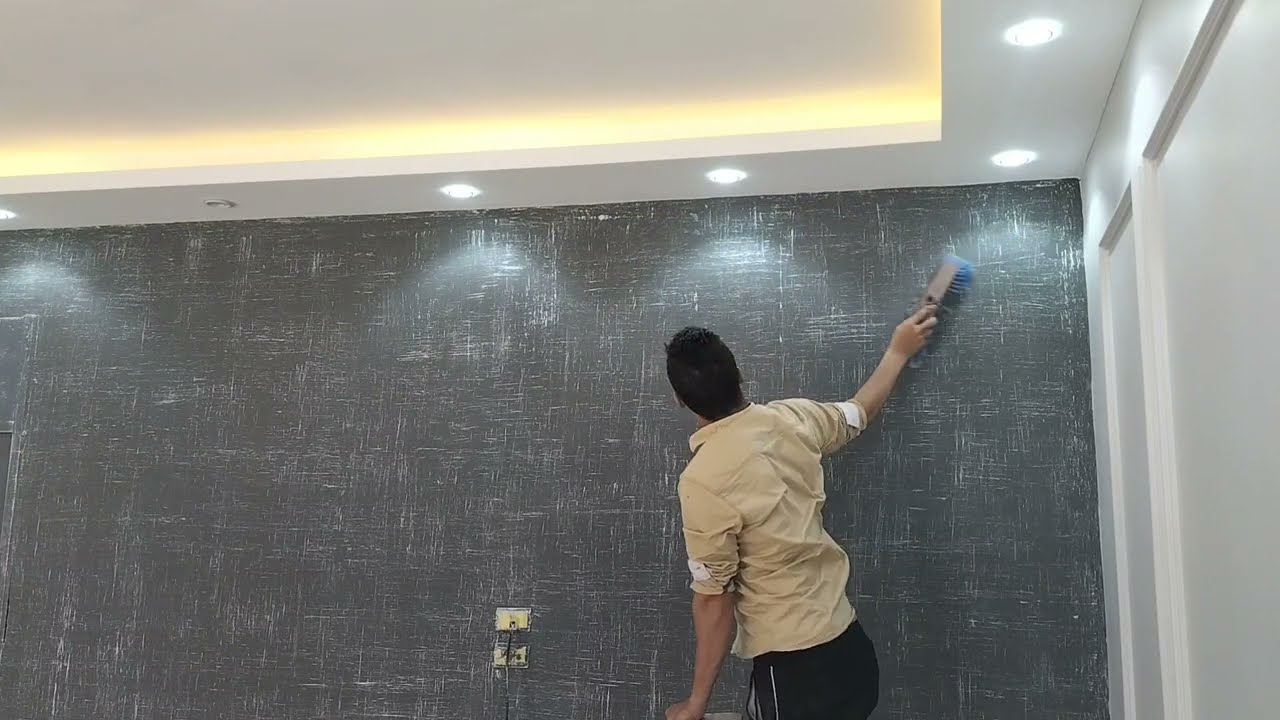 ادهن بنفسك ديكور برستيج الاسود من جوتن باستخدام مكنسهPaint yourself black prestige decor from Jotun