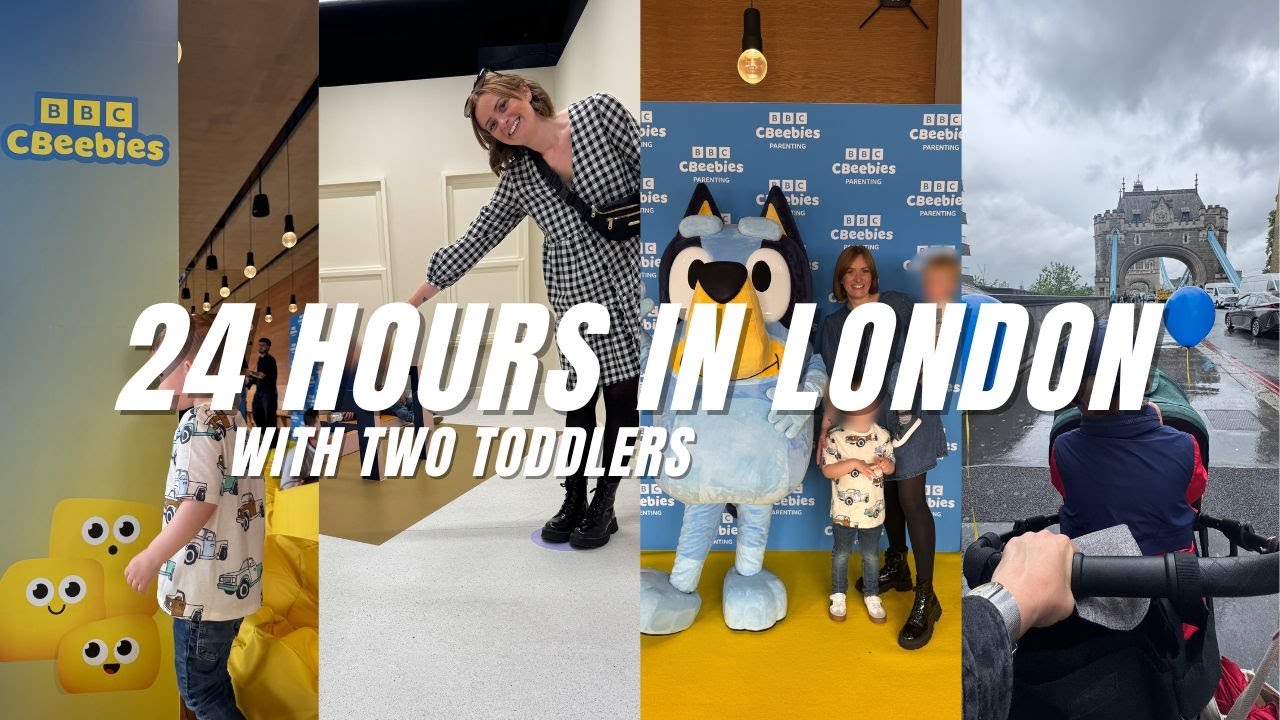 24 hours in London with 2 toddlers! Day in the life vlog. Things to do in London, CBeebies PR event.