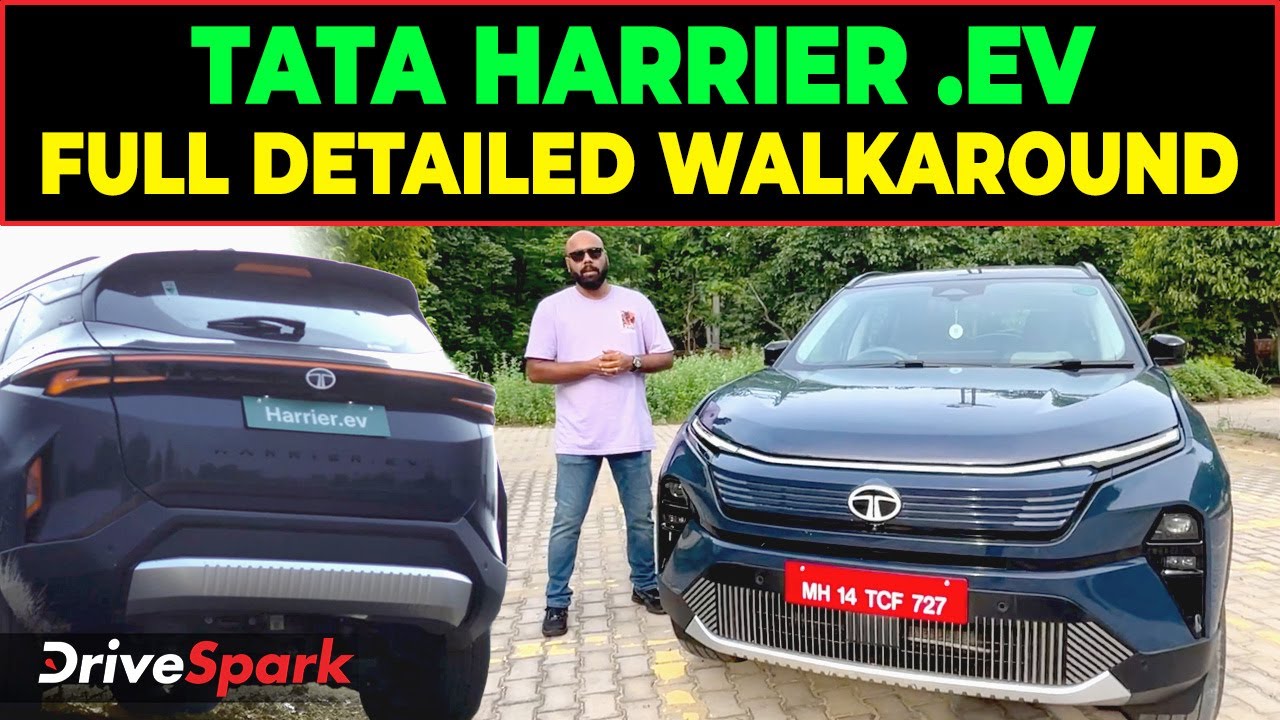 Tata Harrier EV Full Walkaround | Features, Price & Launch Details!