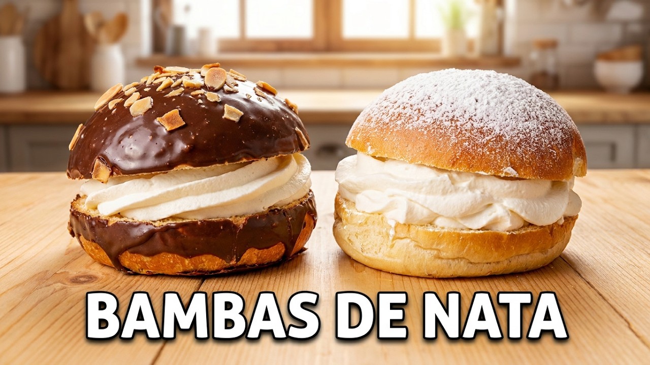 Bambas de Nata, un postre clásico de Andalucía #bambas #bambasdenata