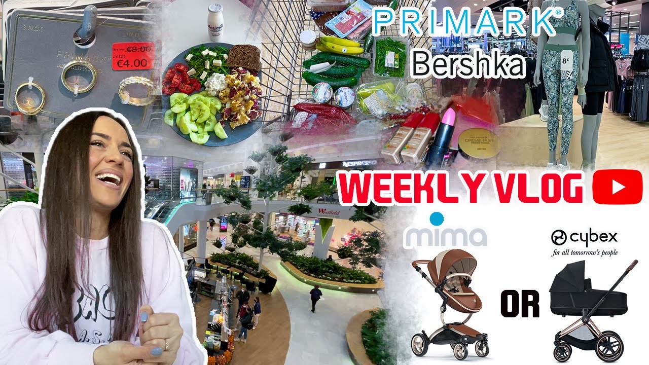 NEDELJNI VLOG #2 | Sve 😅 Primark, Bershka, Notino | Kolica za bebu 🥳