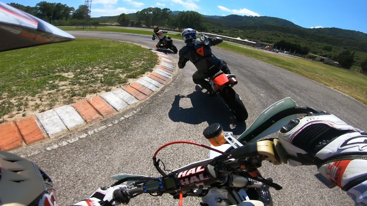 Honda XR 600R Supermotard On-board Camera Vs. XR 650R Vs. CRF 450R