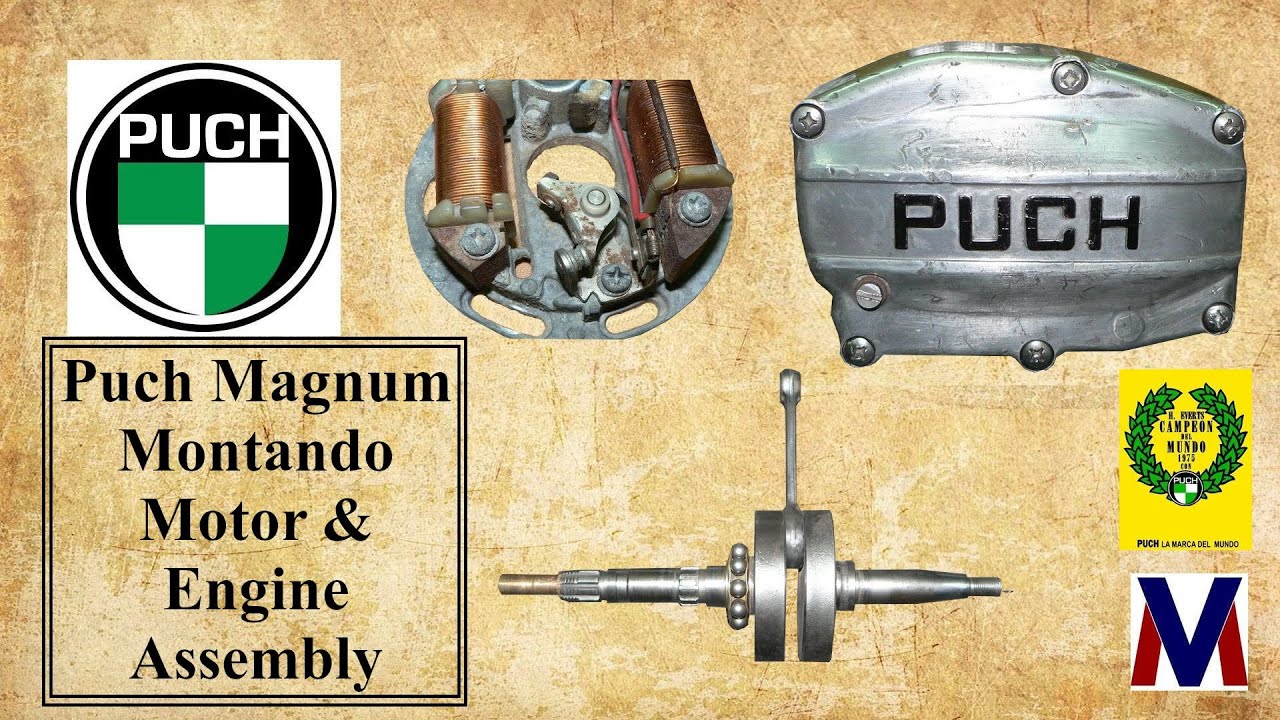 Puch Magnum Montando Motor & Engine Assembly