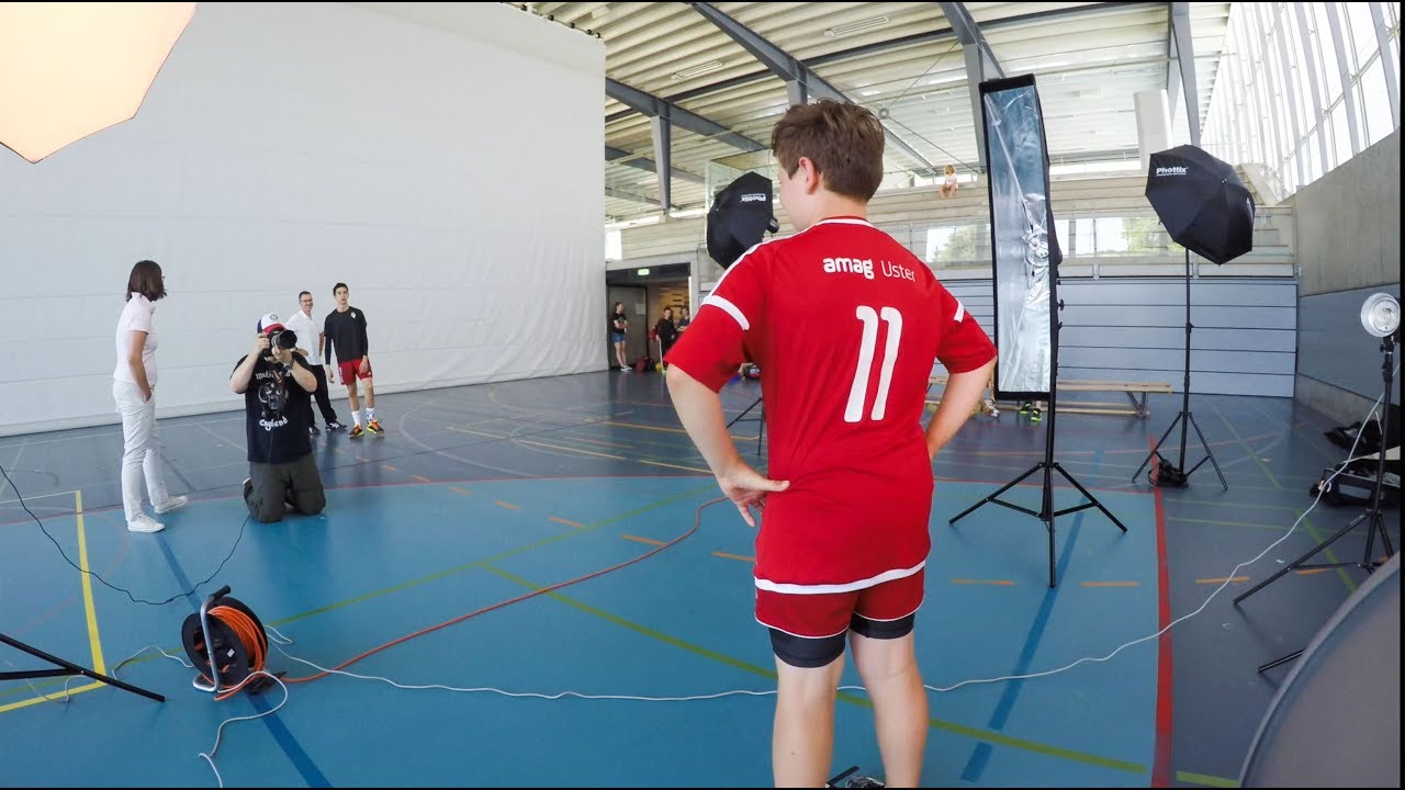 Making-Of TV Uster Handball Fotoshooting