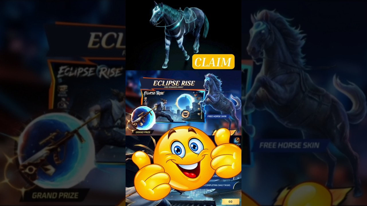 Free Fire New Eclipse Rise Event Token Collect Kaise kare | Free Fire New Free Horse Skin #freefire
