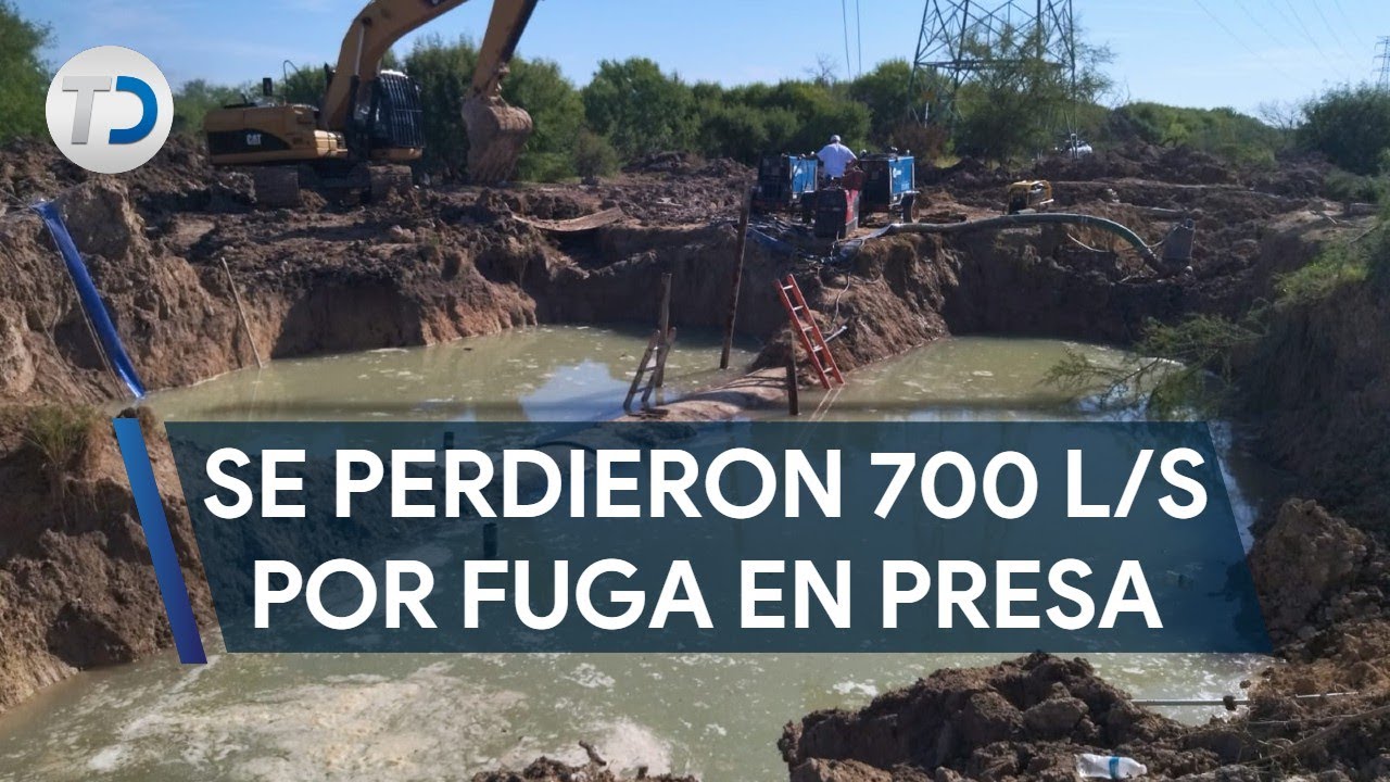 Se perdieron 700 litros por segundo durante macro fuga en la presa El Cuchillo: AyD