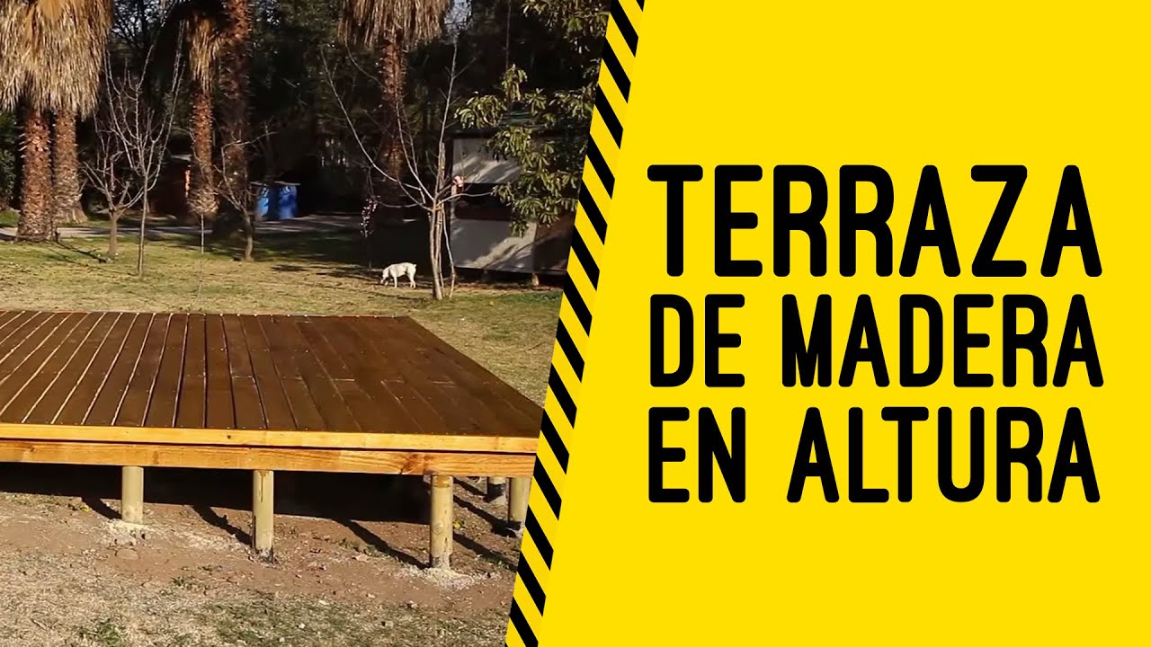 Construcci&oacute;n Terraza de Madera en altura