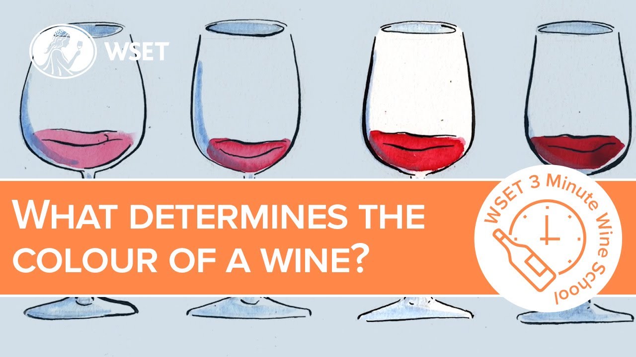 What determines the colour of a wine?