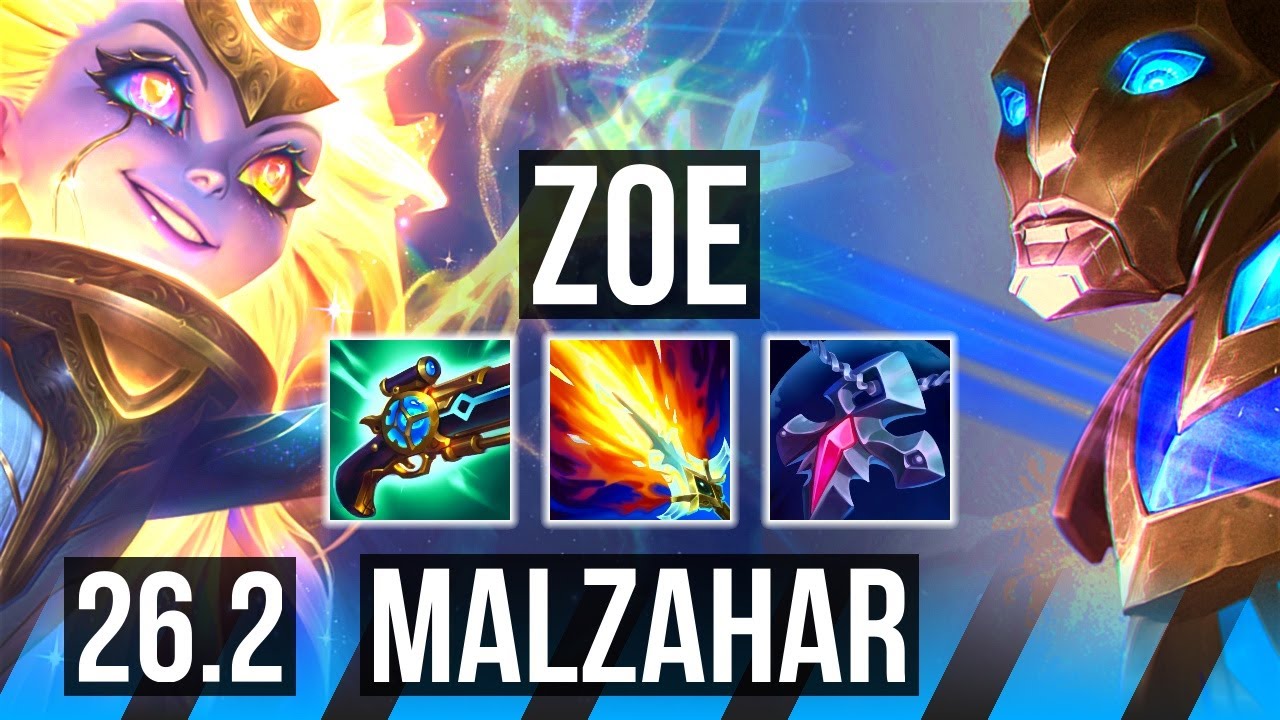 ZOE vs MALZAHAR (MID) | KR Challenger | 26.2