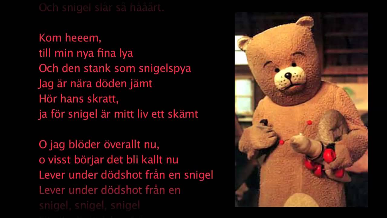 Bj&ouml;rne - D&ouml;dshot fr&aring;n en snigel - Med text