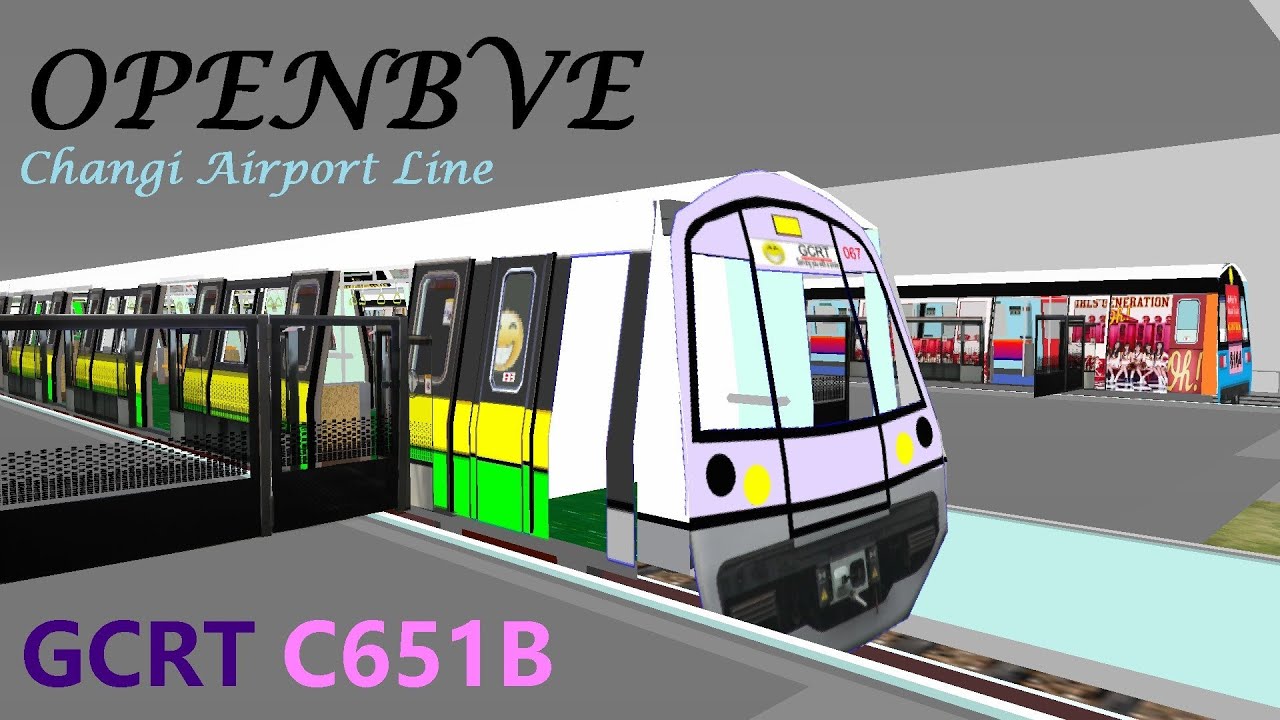 [OpenBVE][AJRT][Route Play] GCRT's C651B on Changi Airport Line