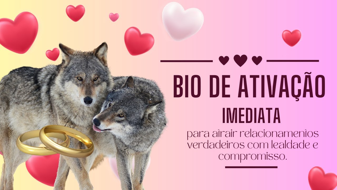 Biokinesis: casal de lobos+ alianças/ compromisso, lealdade