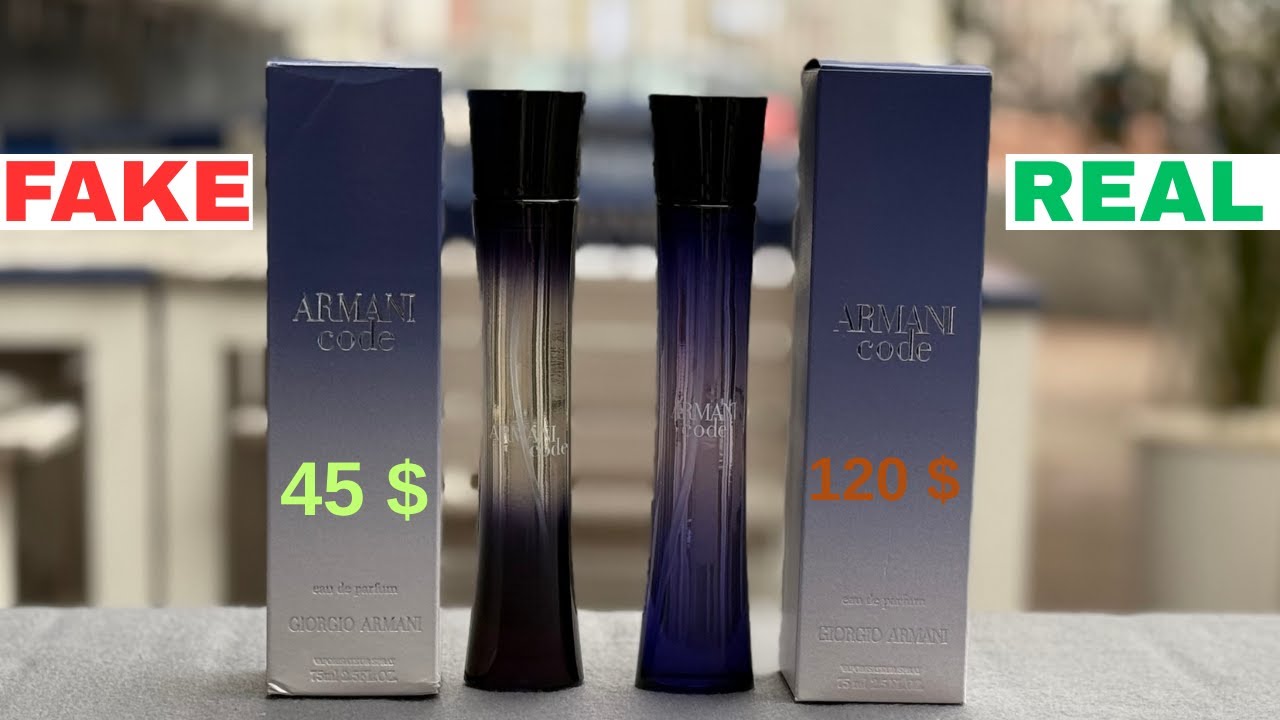 Fake vs Real Armani Code EDP Women Perfume