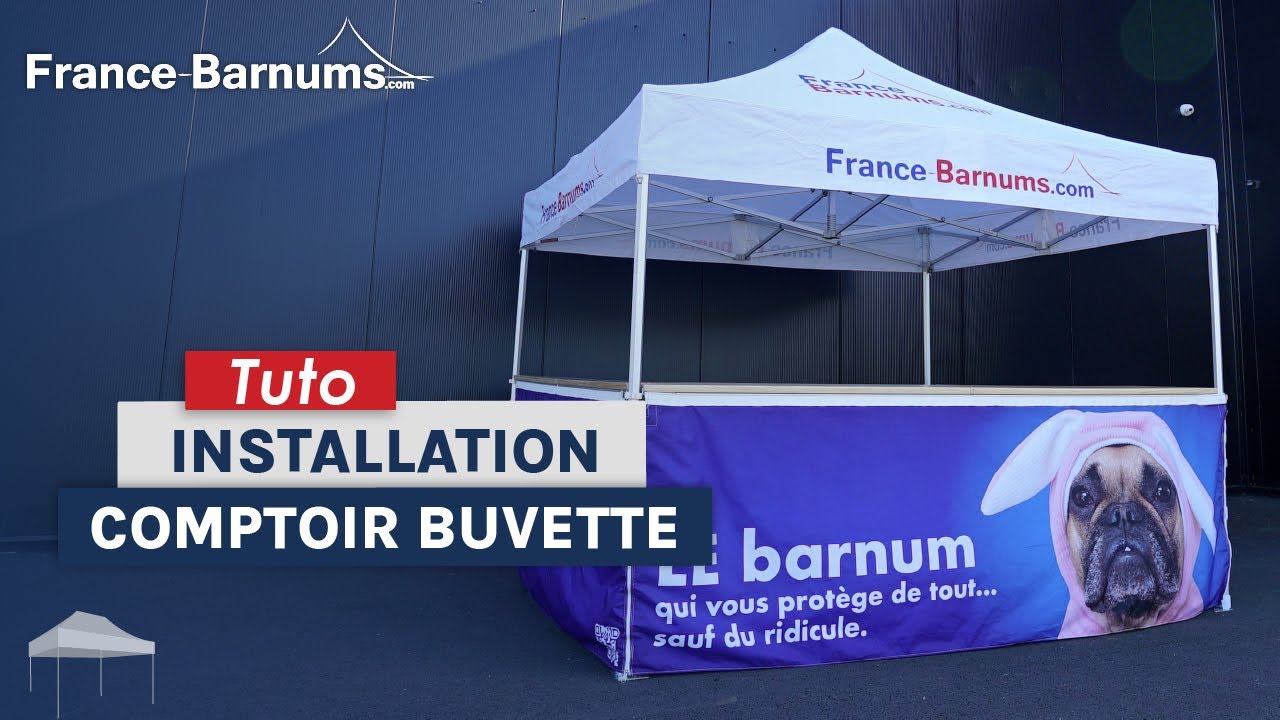 Installation d'un comptoir buvette