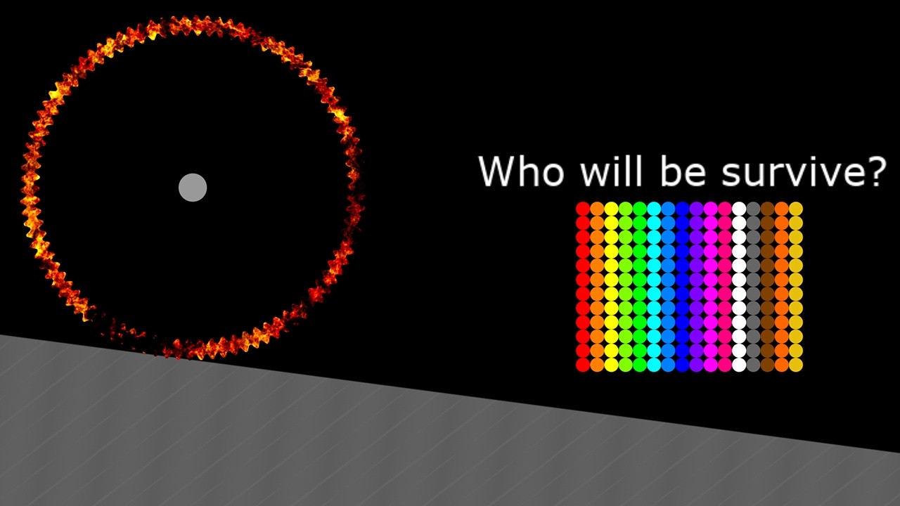Full Option (Escape Lava, Last Stading, Stickman RTTB) Marble Race in Algodoo