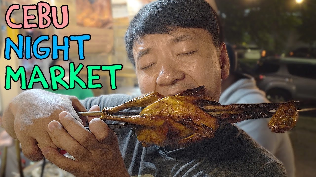 FEASTING at Cebu Philippines Night Market: BEST Roast Chicken!