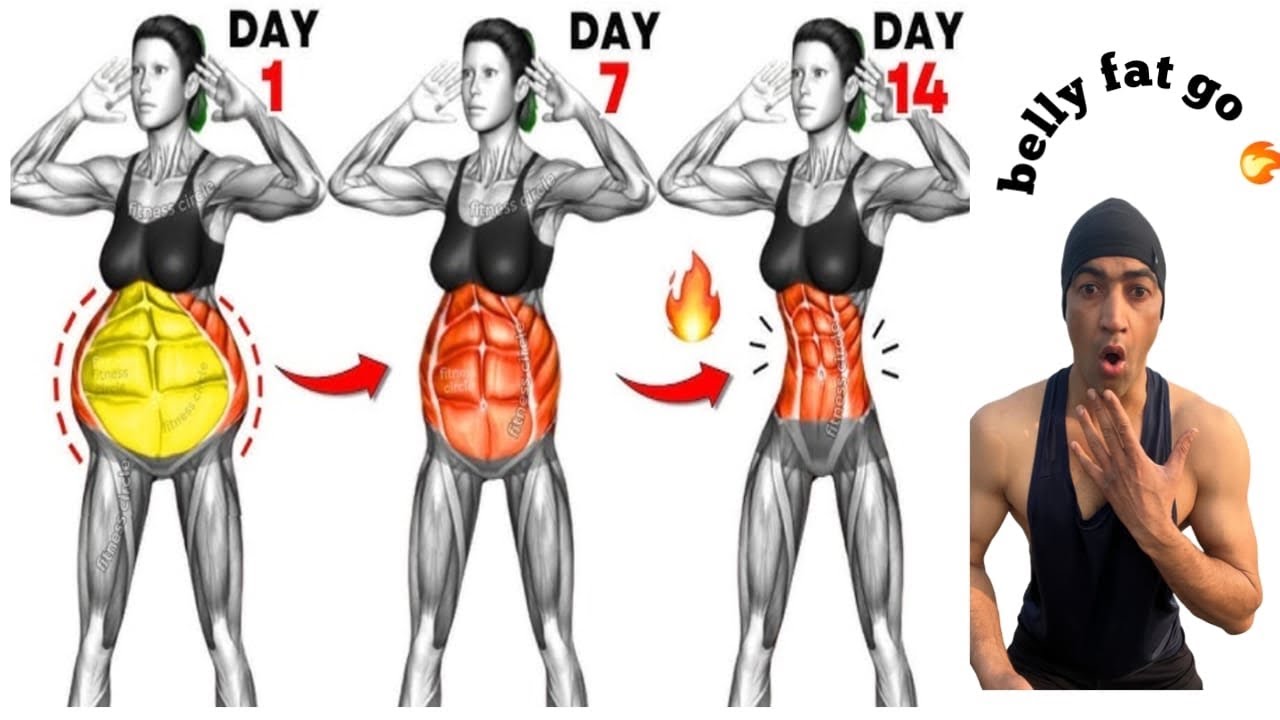 2 Minute Belly Fat Burner 🔥 Side Belly Fat & Core Fat Fast Reduce