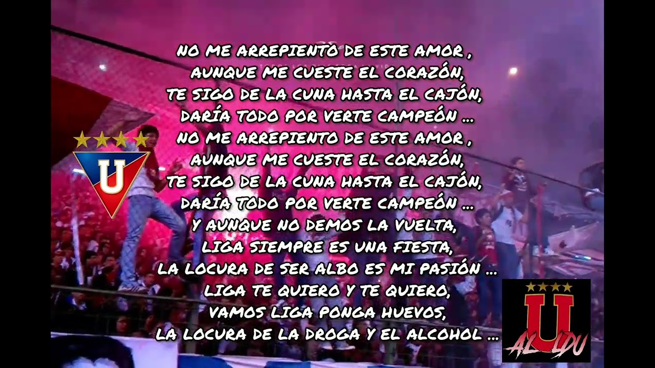 No me arrepiento de este amor...
