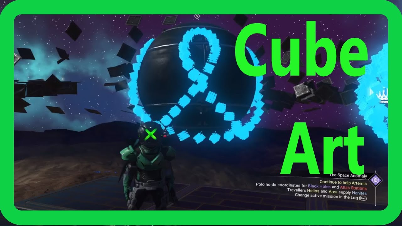 Wayward Cube Art - NMS Glitch Building - #nomanssky #glitchbuilding #criscrosaplesos