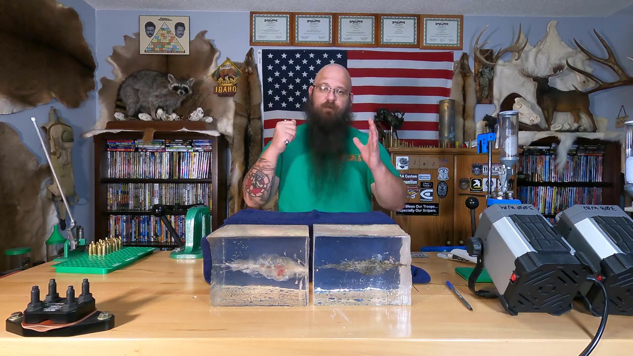 Ballistics gel hunting vs match bullets episode 22 - TMK (Tipped Match Kings)