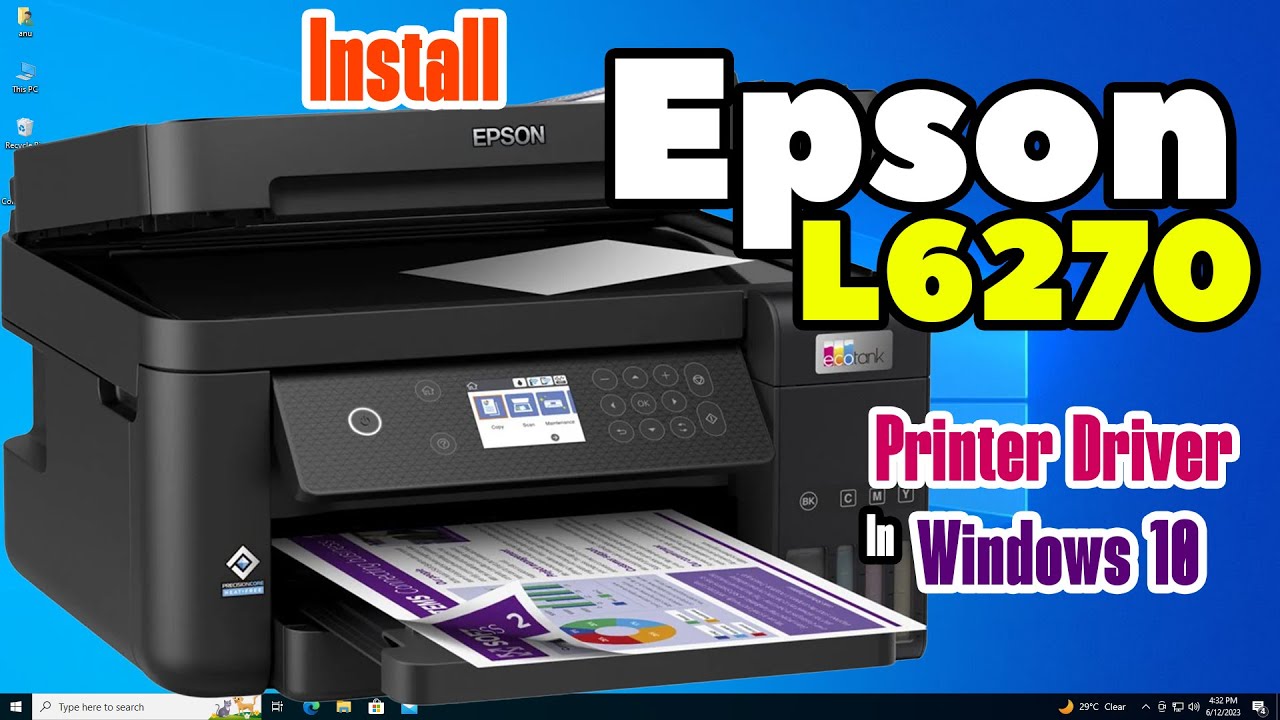 Как загрузить и установить драйвер принтера Epson L6270 на ПК или ноутбук с Windows 10