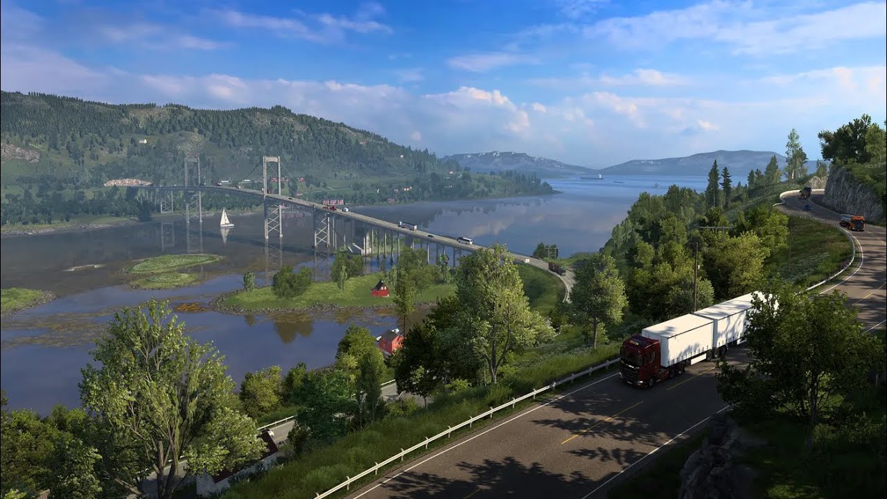 Delivery Floor Tiles from Helsingborg to DSV | Scenic views Nordic Horizon | #ets2