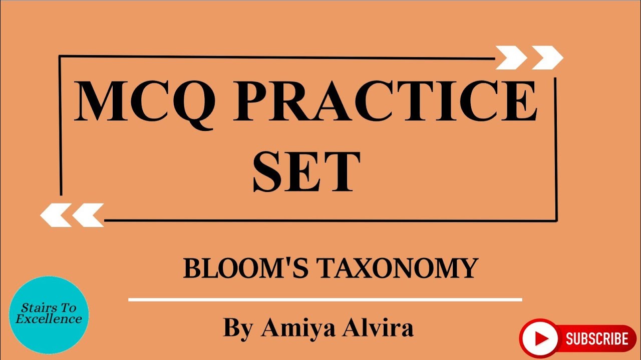 Important MCQs For Bloom's Taxonomy | Pedagogy of School Subject | Amiya Alvira