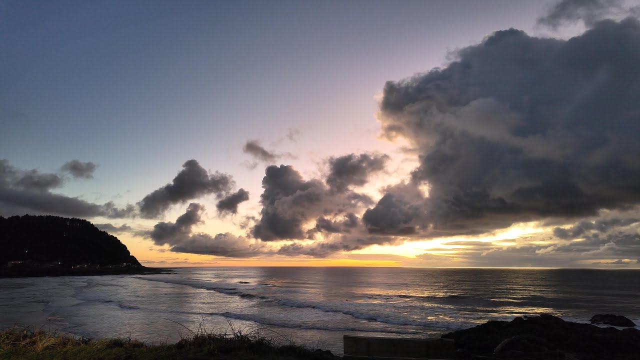 Yachats Sunset & Waldport @ Night 11.26.24
